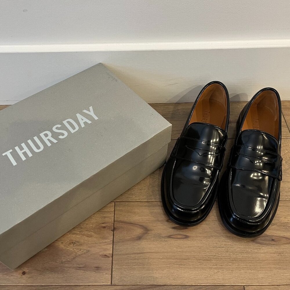 Thursday Boot Co. Dress Penny loafer in, black size 8, never worn, new in box